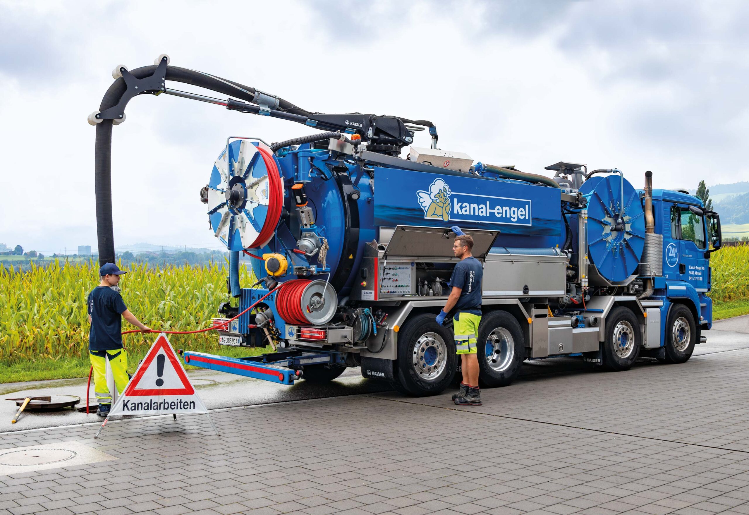 Kanal-Engel AG bei einer technischen Dienstleistung
